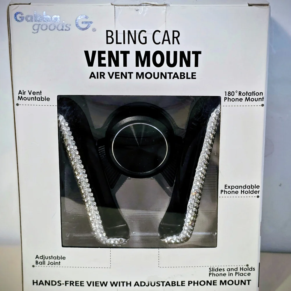 Gabba Goods Bling Car Vent Mount New In Box